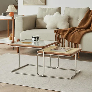 2022 Nova Ins Estilo de mesas de Família Moderna, Simples Videira Mesa de Chá, salão de Aço Inoxidável stolik kawowy mobiliário de design GY
