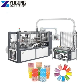 Alta velocidade de luva do copo de papel a máquina de fazer copo de café que faz a máquina fabricantes de papel do copo que faz a máquina de preços na China