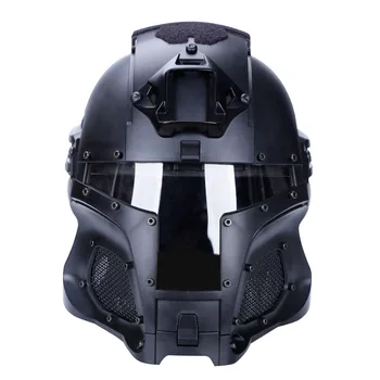Militar de Airsoft Capacete Integral Multi-Função de Máscara de Segurança de Combate Capacete de Proteção para a Cabeça Ajustável Exército Wargame CS