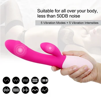 10 Velocidades Vibrador Vibrador Massageador Varinha Mágica de Brinquedos Sexuais para a Mulher Masturbador ponto G, Clitóris ou da Vagina Estimulador Recarregável USB