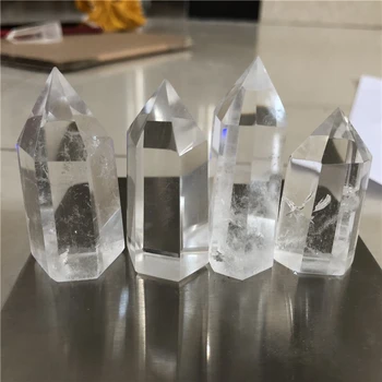 claro cristal de quartzo ponto natural de qualidade superior pedras e minerais torre de cristal de cura de cristal atacado